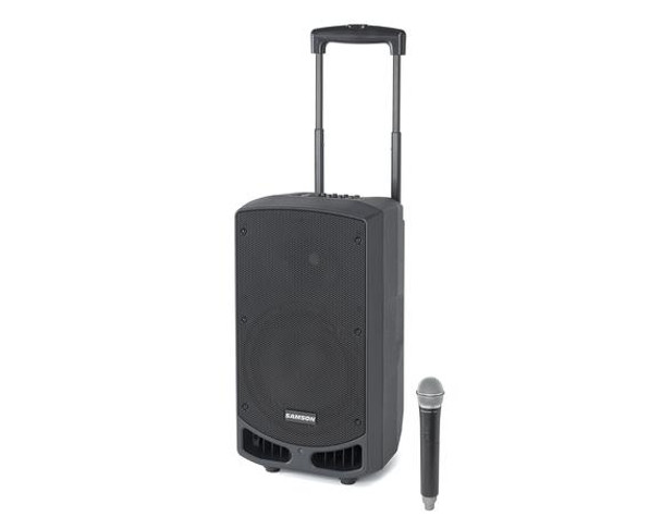Samson SAXP310W-K Portable PA - 300 watts, 2-way, 10" Woofer, Bluetooth, (Con 88) UHF Wireless Q7 HH mic (rechargeable battery) - K Band Wireless Samson SAXP310W-K Portable PA - 300 watts, 2-way, 10" Woofer, Bluetooth, (Con 88) UHF Wireless Q7 HH mic (rechargeable battery) - K Band Wireless