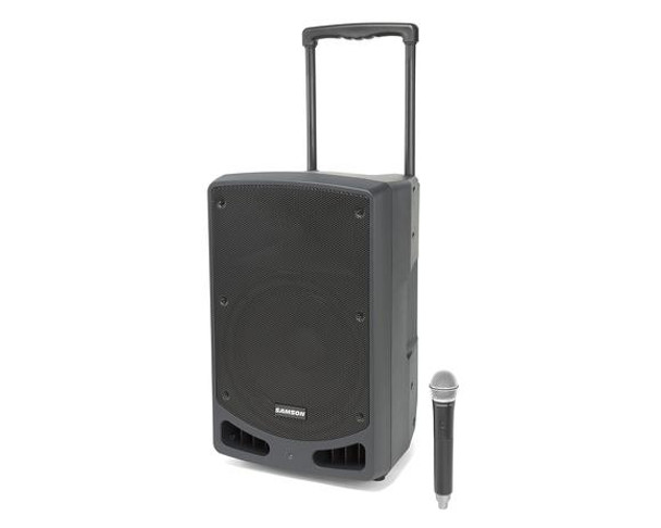 Samson SAXP312W-K Portable PA - 300 watts, 2-way, 12" Woofer, Bluetooth, (Con 88) UHF Wireless Q7 HH mic