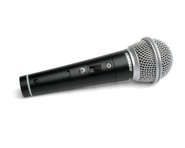 Samson SCR21S Dynamic Cardioid Handheld Mic with Switch - Mic Clip, XLR to 1/4" cable