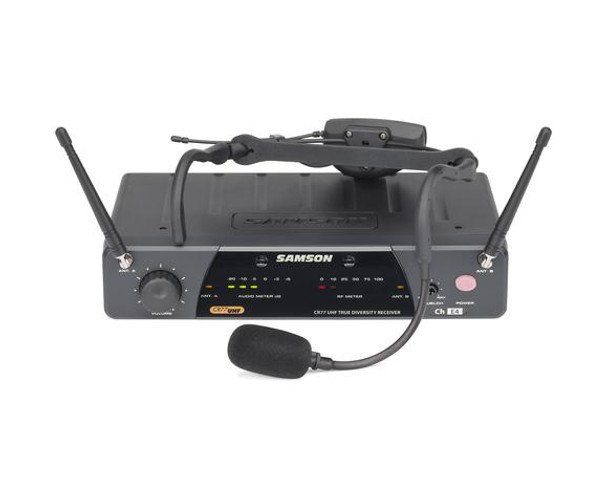 Samson SW7A7SQE-K2 AirLine 77 Wireless System Fitness Headset (AH7-Qe/CR77) - Frequency K2 - 490.975 MHz