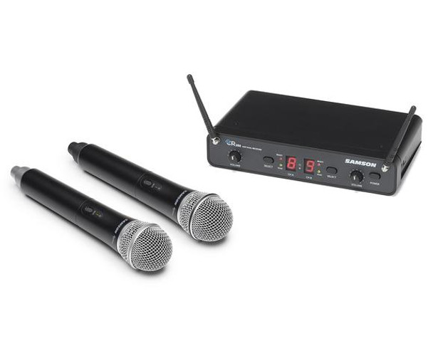 Samson SWC288HQ6-H Concert 288 Dual Channel Wireless Handheld System with (2) Q6 Handheld Microphones
