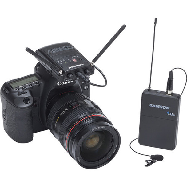 Samson Concert 88 Camera Lavalier Frequency-Agile UHF Camera Wireless System (K: 470 to 494 MHz)