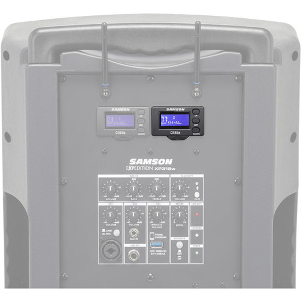 Samson Concert 88a Wireless Handheld Microphone System for XP310w or XP312w PA System (Band D: 542 to 566 MHz) Samson Concert 88a Wireless Handheld Microphone System for XP310w or XP312w PA System (Band D: 542 to 566 MHz)