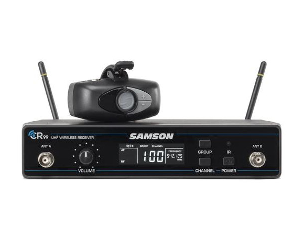 Samson SWSATXLM8-D AirLine ALX Lav/Presentation System with LM8 Lavalier Mic (ATX/CR99) - D Band