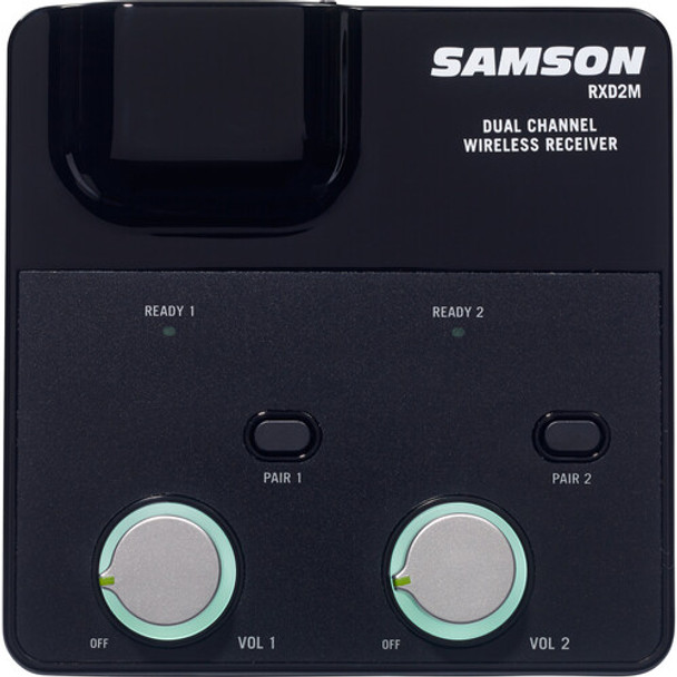 Samson XPD2m Two-Person Digital Wireless Supercardioid Handheld Microphone System (2.4 GHz)