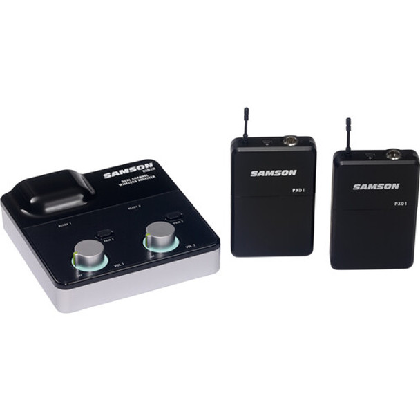 Samson XPD2m Two-Person Digital Wireless Microphone System with Headset & Lavalier Mics (2.4 GHz)
