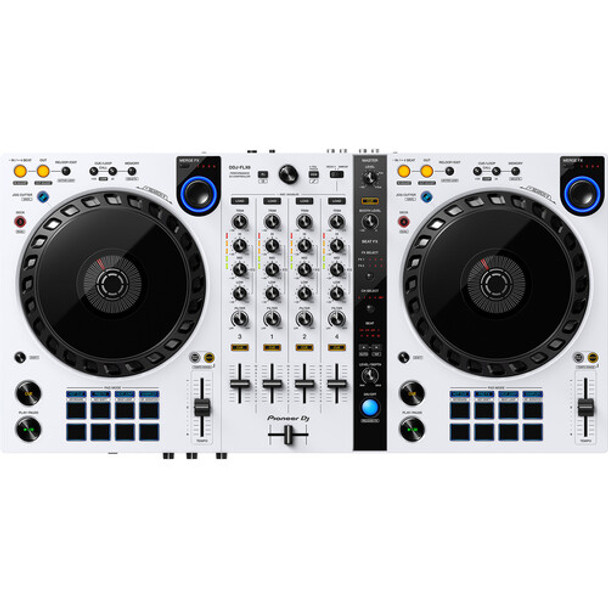 Pioneer DJ DDJ-FLX6 4-Channel DJ Controller for rekordbox and Serato DJ Pro (White)