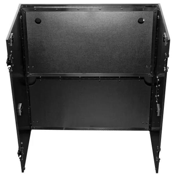 Odyssey FZF33362TBL 33" Wide x 36" Tall Black Two-Tier DJ Fold-out Stand