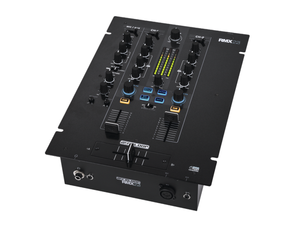 Reloop AMS-RMX-22i RMX-22i is a 2+1 channel DJ mixer with digital audio architecture and integrated Sound Colour effects