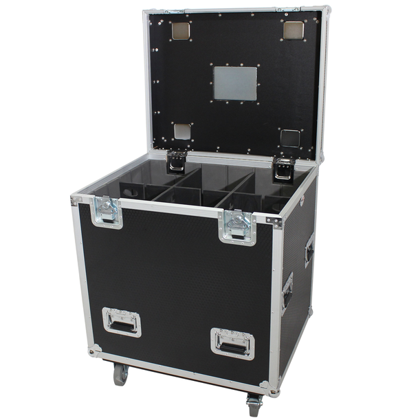 ProX XS-UTL243036W Truck Pack Utility Case with Divider & tray kits Ball to Ball 24" W x 30" D x 36" H 1/2" plywood w/ Black Honey Comb Laminate 4x4 4" Casters