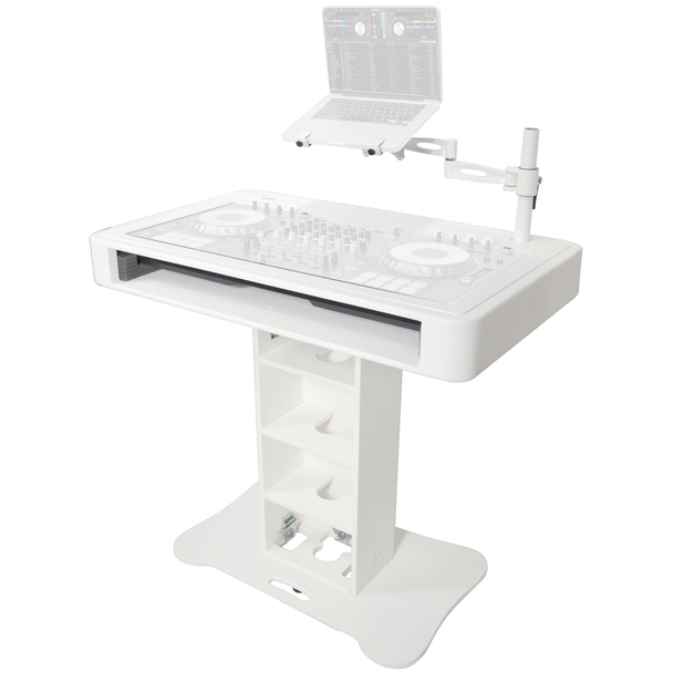 ProX XZF-DJCT W CASE DJ Control Tower in White, w/ 2 Flight case Fits XDJ-XZ, DDJ-1000, DDJ-SX3, Rane ONE