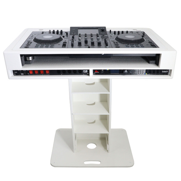ProX XZF-DJCT W 2U CASE DJ Control Tower in White w/ 2x 1U, w/ 2 Flight case Fits XDJ-XZ, DDJ-1000, DDJ-SX3, Rane ONE