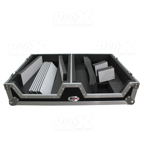 ProX XS-SCDM12W Single CD Player & 12" Mixer Case W/Low Profile Wheels and Retractable Handle