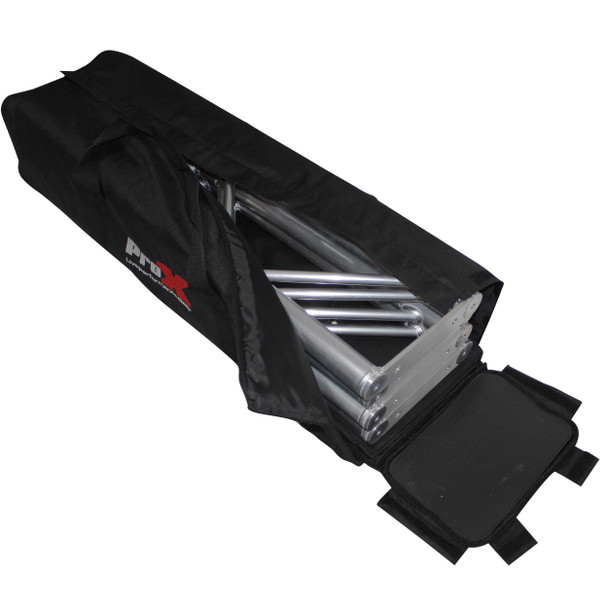 ProX XT-FTP328-656-B Flex Tower Platform Package 3.28ft or 6.56ft Incl. 4x 3.28ft I-Beam, BLK & White Scrims, Speaker Stud, 12x12" & 24x24" Fodling Base plate, Carrying Bag
