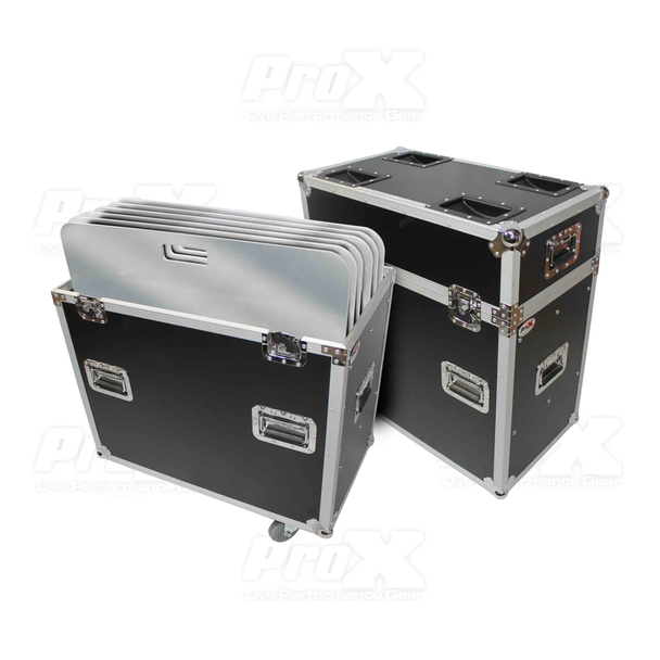 ProX XS-6XBP3030PACK Flight Case incl. 6pcs 30x30" Base plate