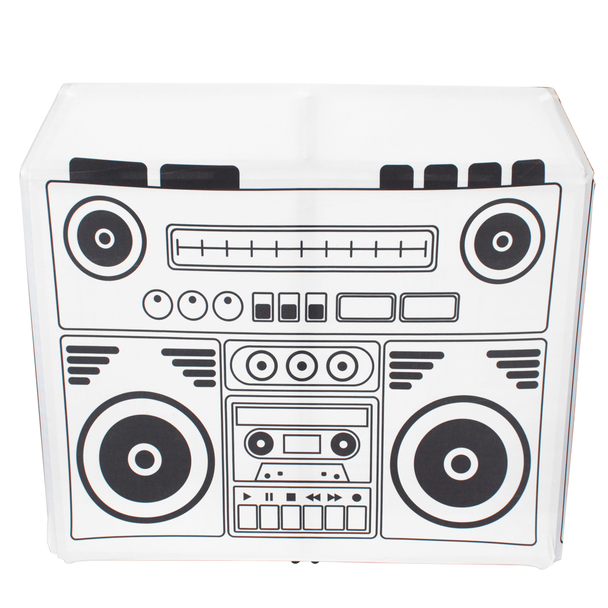 ProX XF-MESA SWBBOX MESA FACADE WHITE LYCRA SCRIM WITH BOOM BOX DESIGN