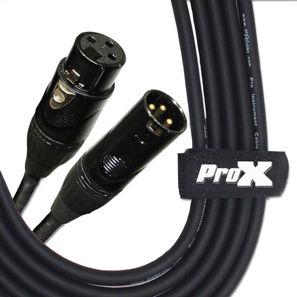 ProX XC-MIC03 3FT Mic Cable XLR-F to XLR-M