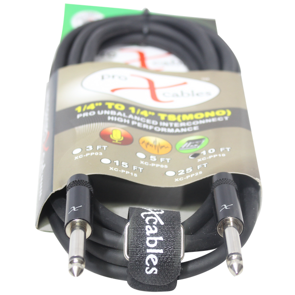 ProX XC-PP10 10FT CABLE 1/4" TS to SAME