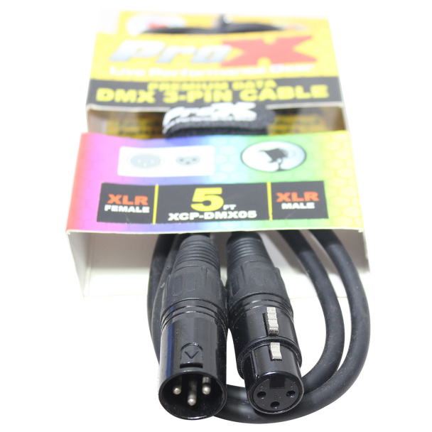 ProX XCP-DMX05 Premium 5ft 3PIN DMX CABLE