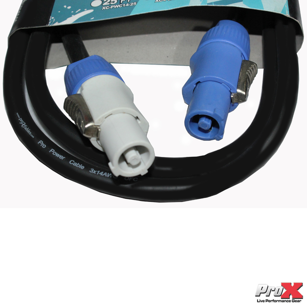 ProX XC-PWC14-06 6FT 14AWG Blue to Gray POWERCON Link Cable
