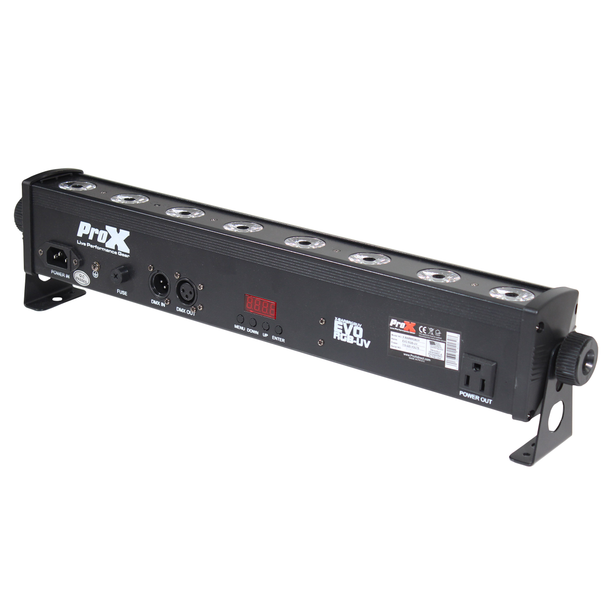 ProX EVO RGB+UV Mini X-BAR8RGBUV 0.5 Meter 8x 4W Ultrabright RGB+UV 4in1 LED BAR INCLUDES WIRELESS REMOTE