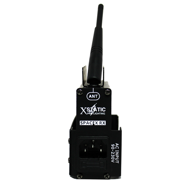 ProX X-SPACEX RX 2.4G DMX-512 USITT Wireless Receiver - Operating as a transmitter or a receiver 16 groups ID code - Up to 500 wireless feet (open line of sight)