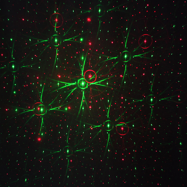 ProX CHEETAH X-ML38 Red and Green laser light,  with 7 Gobos Varience free laser grade: Class 3R Green: 30mw / Red: 100mw