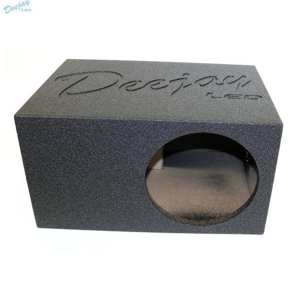 DEEJAY LED 1X10EPOXY 10-in Base Box for 10-in Woofer with tuned port and Durable Epoxy Coat outer finish, embossed logo