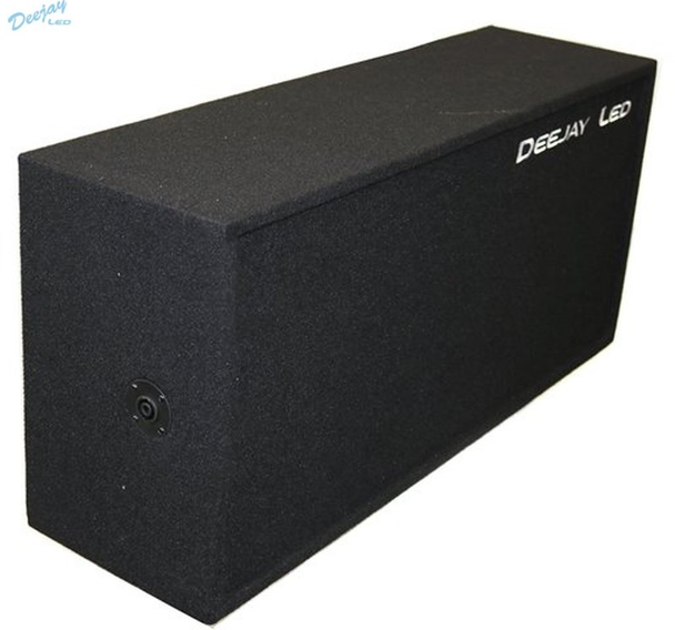 DEEJAY LED D10T3VYGREEN Two 10-in Woofers plus Three Tweeters Vinyl Green Empty Chuchera Speaker Enclosure