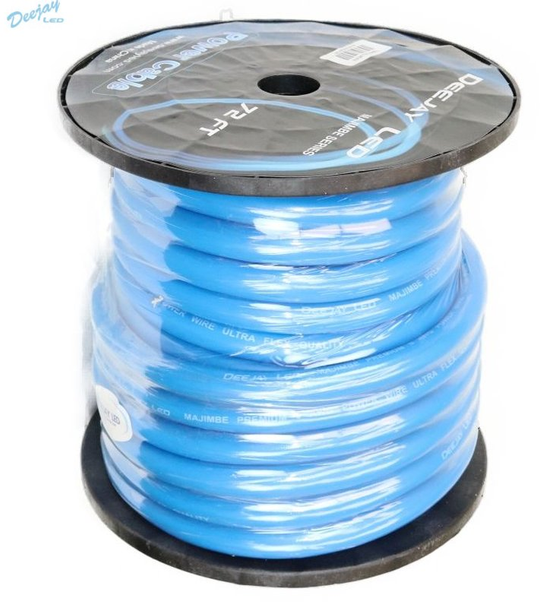 DEEJAY LED TBH072BLUEMIX * 72 Foot Zero gauge thick type power cable for heavy current usage BLUE