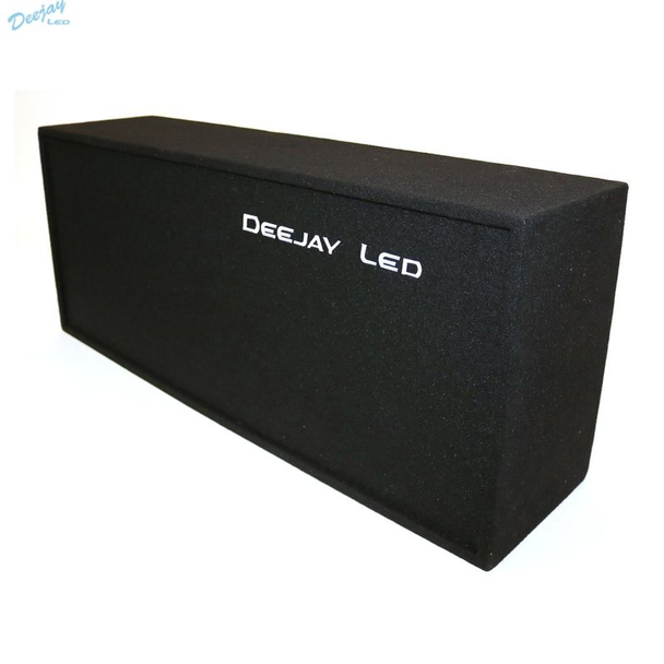 DEEJAY LED TBH12WHITE Loaded Box w/Two Despacito Heavy Duty 12-in Woofers One Horn and w/Two Bullet Tweeters WHITE