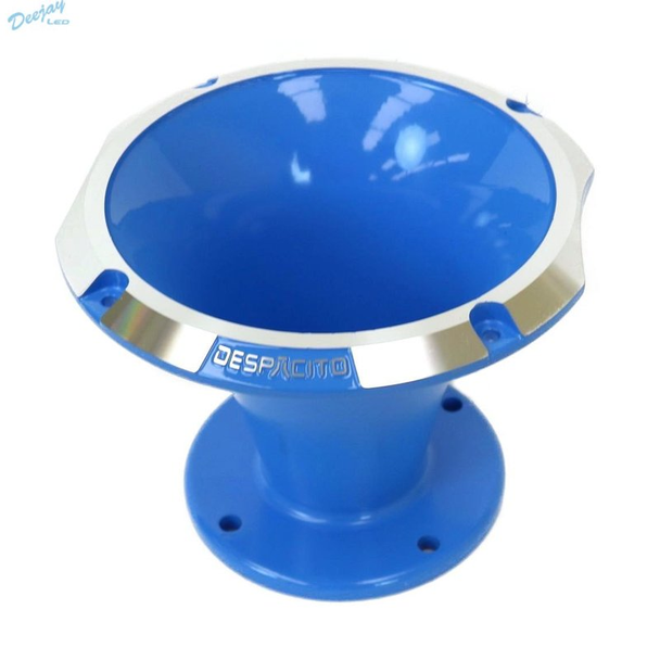 DEEJAY LED TBH1450BLUE Circular Despacito Aluminum Bolt-on High Frequency Horn Flare BLUE w/2-in Throat