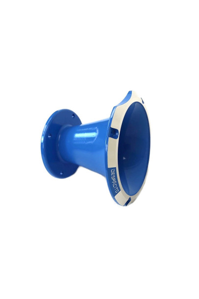 DEEJAY LED TBH1450BLUE Circular Despacito Aluminum Bolt-on High Frequency Horn Flare BLUE w/2-in Throat