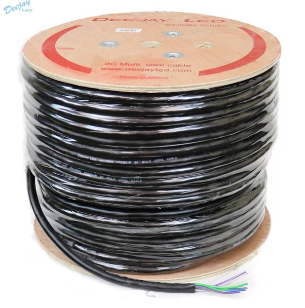 DEEJAY LED TBH189C500 500-Foot 9-Conductor 18 Gauge Primary Stranded Cable Ideal for Accessory Hookups