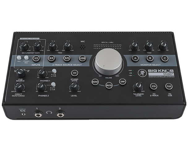 Mackie Big Knob Studio Plus 4x3 Studio Monitor Controller | 192kHz USB I/O