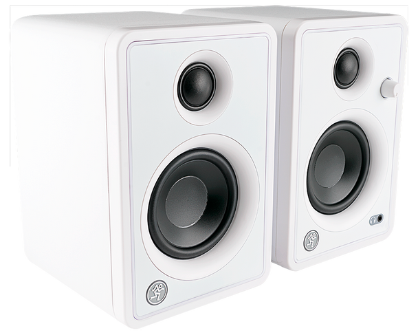  Mackie CR3-XLTD-WHT 3" Multimedia Monitors - White (Pair) 