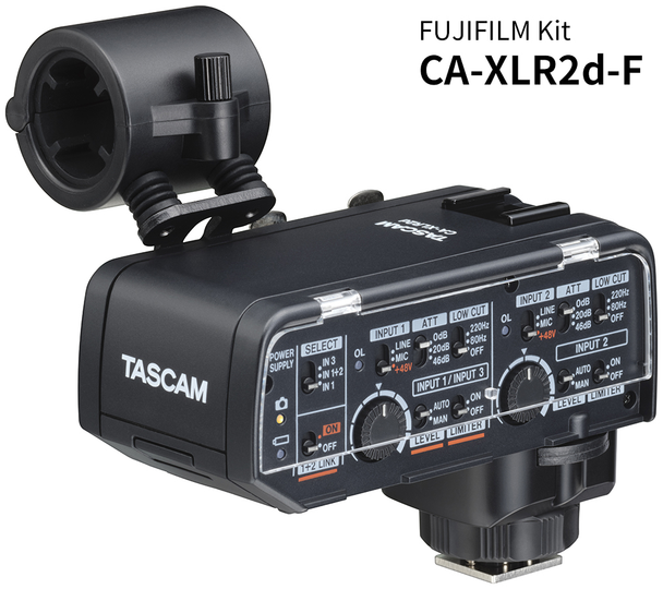 Tascam CA-XLR2d-F XLR MIC ADAPTER FOR CAMERAS (FUJI)