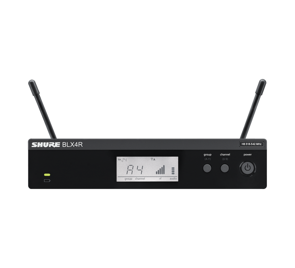 Shure BLX14R/B98-H11 Instrument System with (1) BLX4R Wireless Receiver (1) BLX1 Bodypack Transmitter and (1) WB98H/C Cardioid Condenser Instrument Microphone
