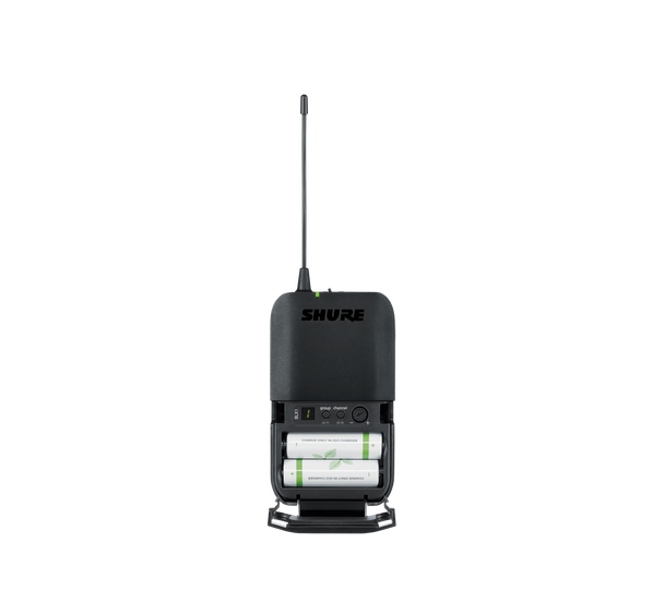 Shure BLX14R/B98-J11 Instrument System with (1) BLX4R Wireless Receiver (1) BLX1 Bodypack Transmitter and (1) WB98H/C Cardioid Condenser Instrument Microphone