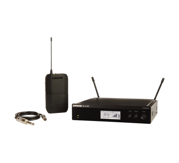 Shure BLX14R-J11 Guitar Wireless System with (1) BLX4R  Wireless Receiver (1) BLX1 Bodypack Transmitter and (1) WA302 Instrument Cable