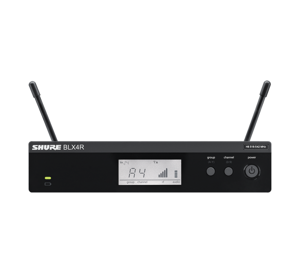 Shure BLX24R/SM58-H10 Vocal System with (1) BLX4R Rack Mount Wireless Receiver and (1) BLX2 Handheld Transmitter with SM58 Microphone