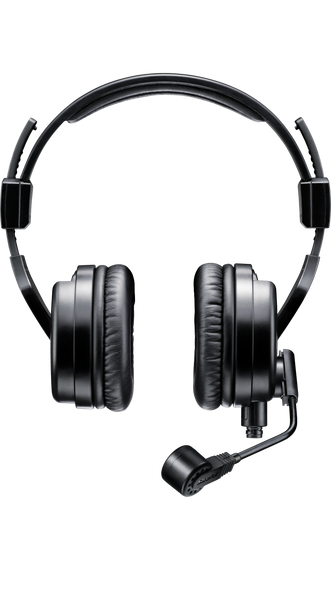 Shure BRH50M Premium Dual-Sided Broadcast Headset. Includes BCASCA-NXLR3QI cable