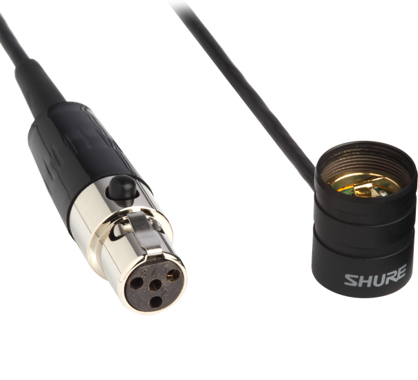 Shure C122 4' Cable 4-Pin Mini Connector (TA4F) to Lavalier Housing Used with MX183 MX184 MX185 WL183 WL184 WL185