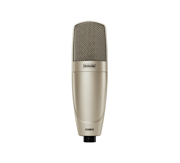 Shure KSM32/SL Cardioid Studio Condenser MicrophoneÐStudio Model (Champagne) with A32SM and Aluminum Case