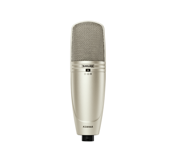 Shure KSM44A/SL Multi-Pattern Large Diagphragm Side-Address Condenser Studio Microphone (Cristal)