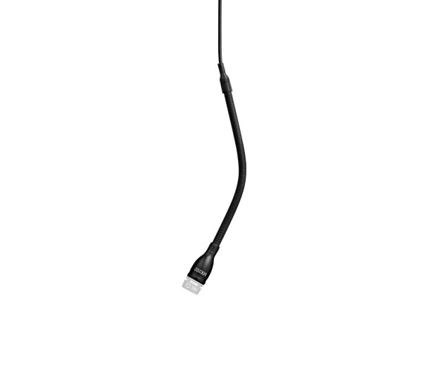 Shure MX202B/N No Cartridge - Black Mini-Condenser for Overhead Miking 30 Cable In-Line Preamp with XLR Microphone Stand Adapter