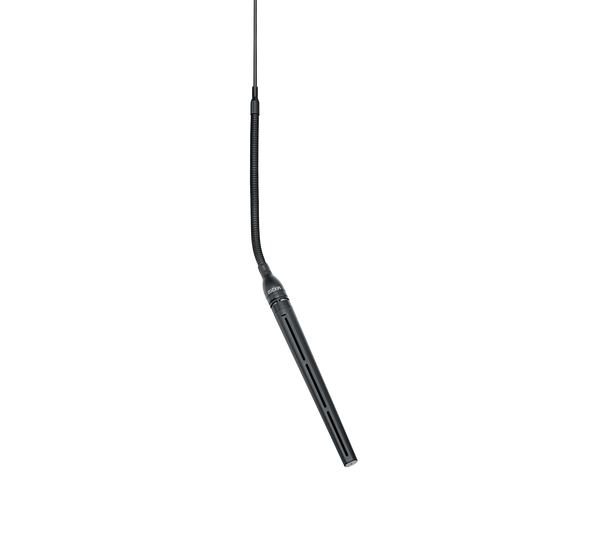 Shure MX202BP/MS Black Mini-Condenser for Overhead Miking with MINI SHOTGUN cartridge - Backplate Preamp