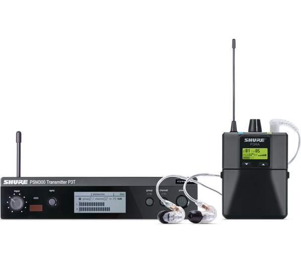 Shure P3TRA215CL-H20 PSM300 SYSTEM PRO BODYPACK W/ SE215-CL