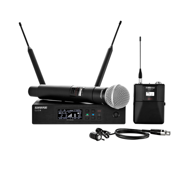 Shure QLXD124/85-H50 Bodypack and Vocal Combo System with WL185 and SM58¨