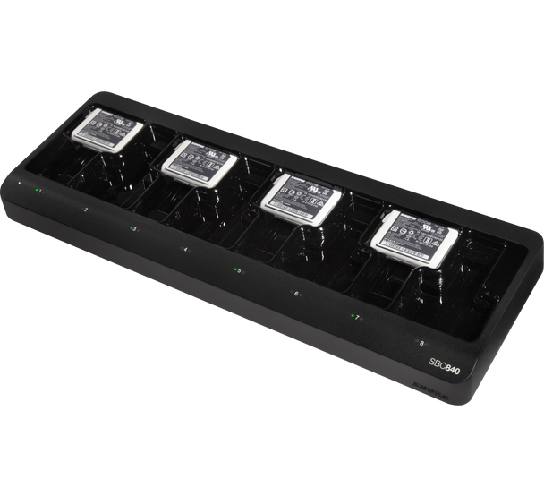 Shure SBC840-US 8-bay networked battery-only tray charger (SB910 and SB920)